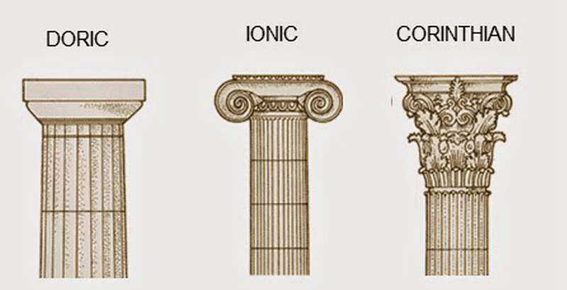 Greek ancient architecture columns