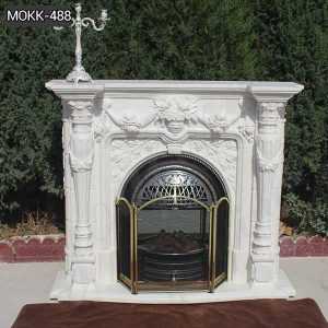 Hand Carved Exquisite French Marble Fireplace Supplier