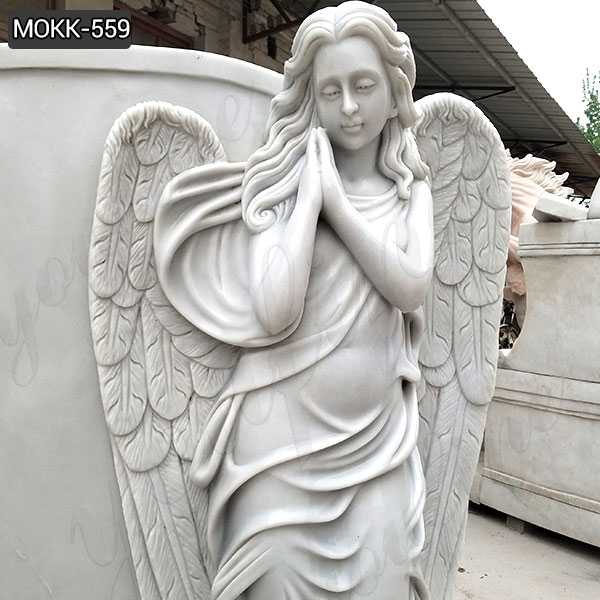 High Quality Beautiful Marble Angel Monument Headstone