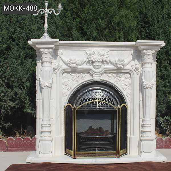 Hot Design Hand Carved Exquisite French Marble Fireplace Supplier