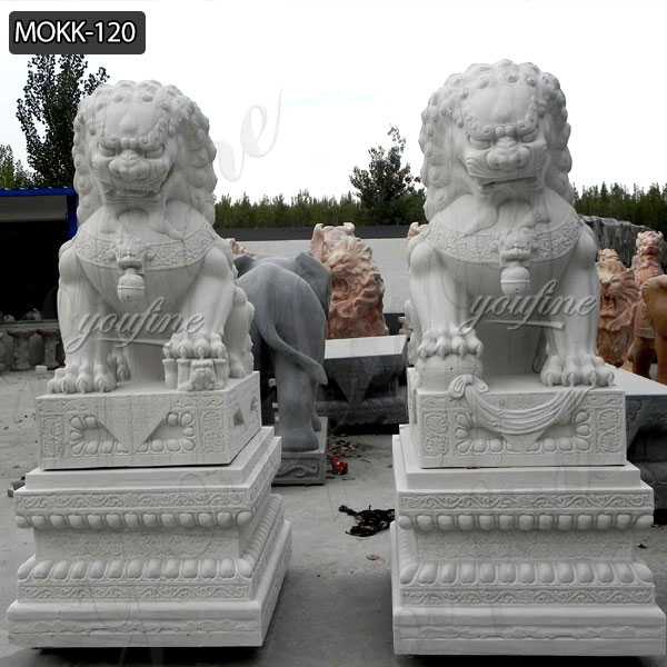 Large Foo Dog Statues for Sale Outdoor Marble Lion Statues