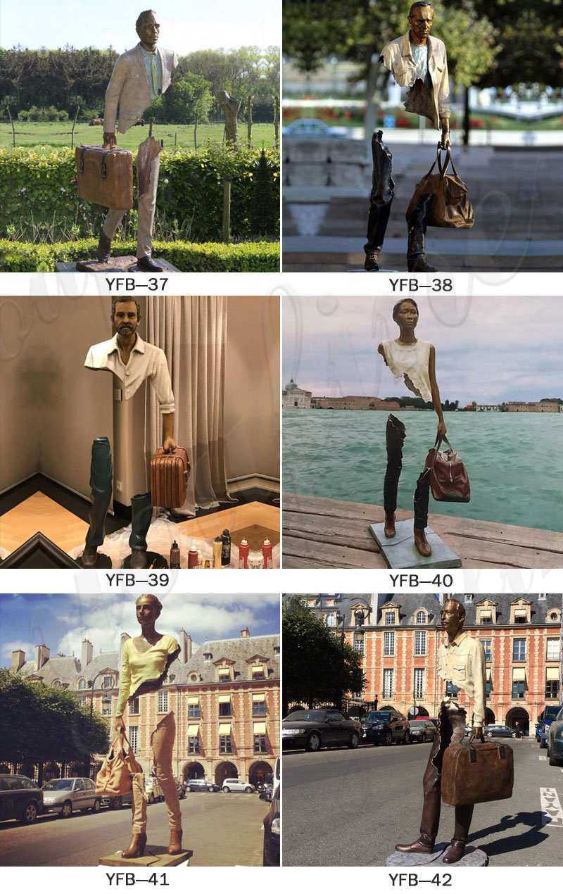 Life Size Bronze Bruno Catalano Sculpture Les Voyageurs Online BOKK-77