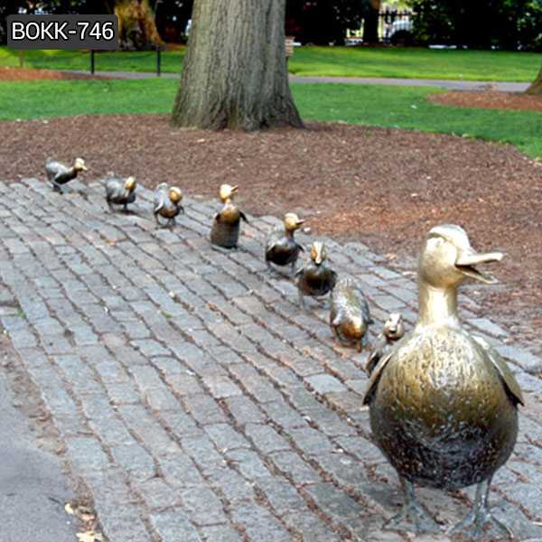 Make Way for Ducklings Bronze Statue Lawn Ornaments for Sale