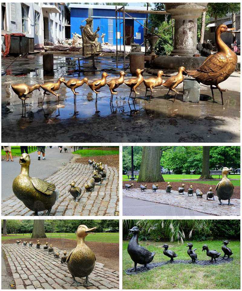 Make Way for Ducklings Bronze Statue for sale
