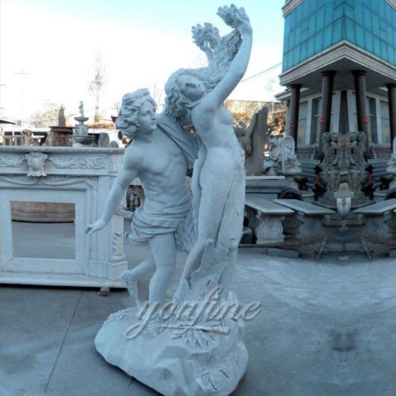 Outdoor famous marble Apollo and Daphne statue for garden