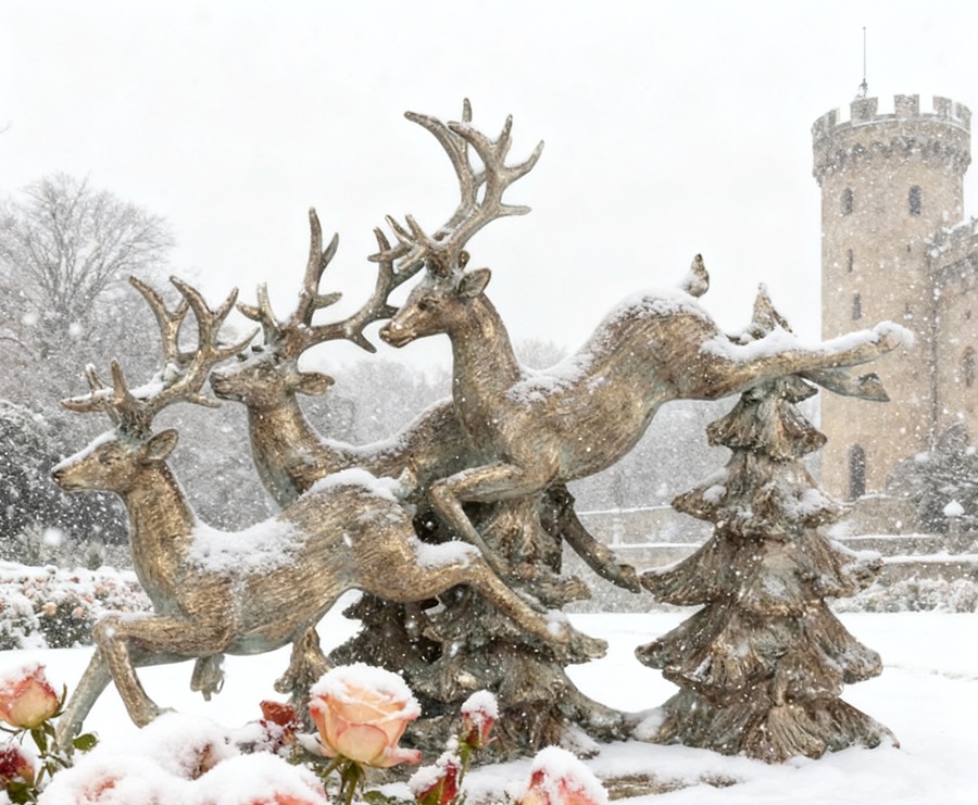 Reindeer statue