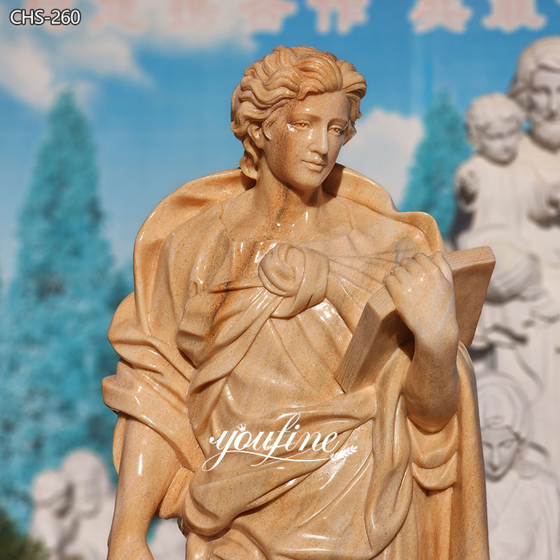 St John the Evangelist statue detail