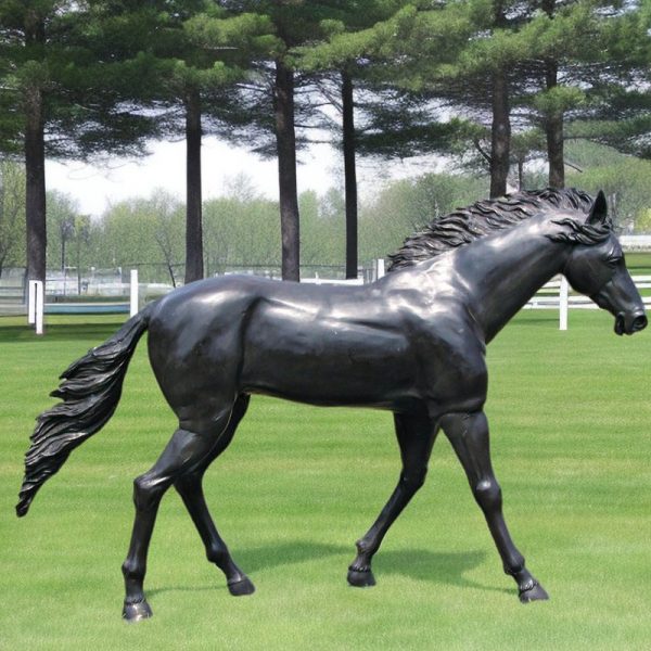 bronze quarter horse statue
