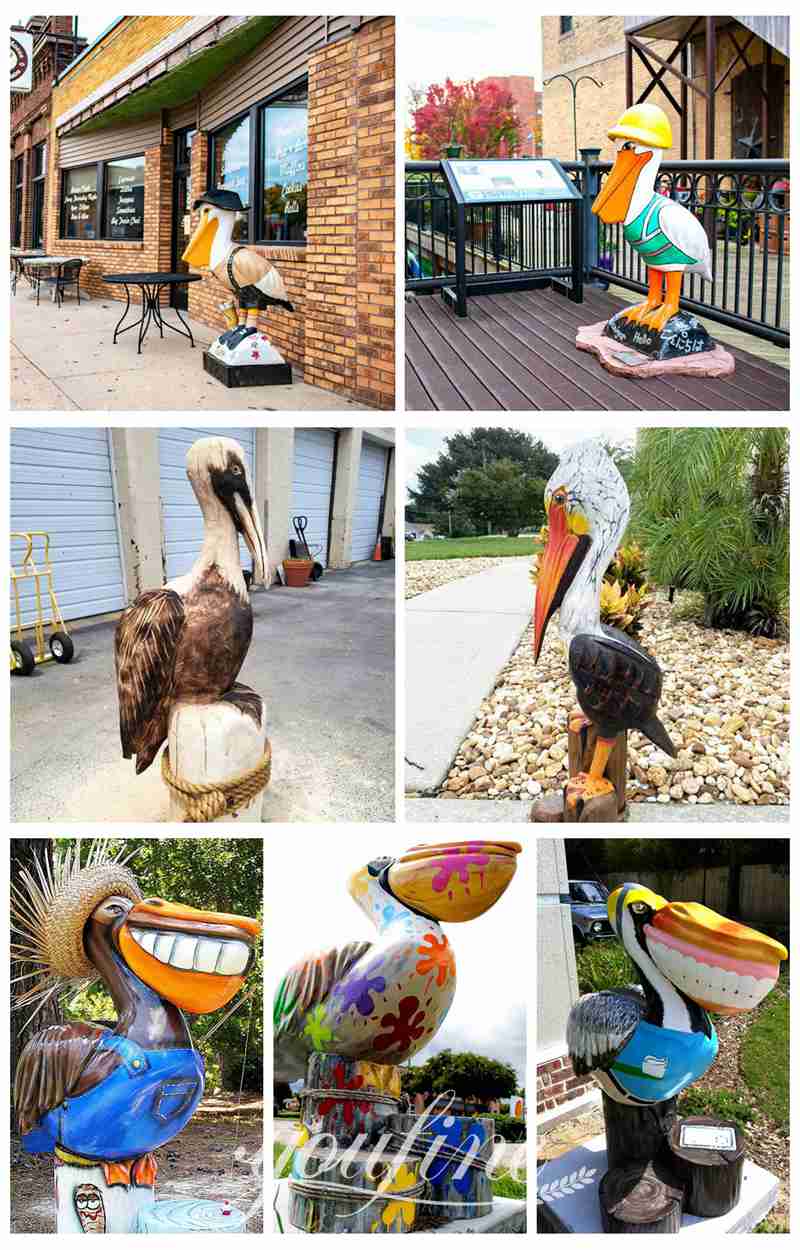 brown pelican statue-YouFine Sculpture