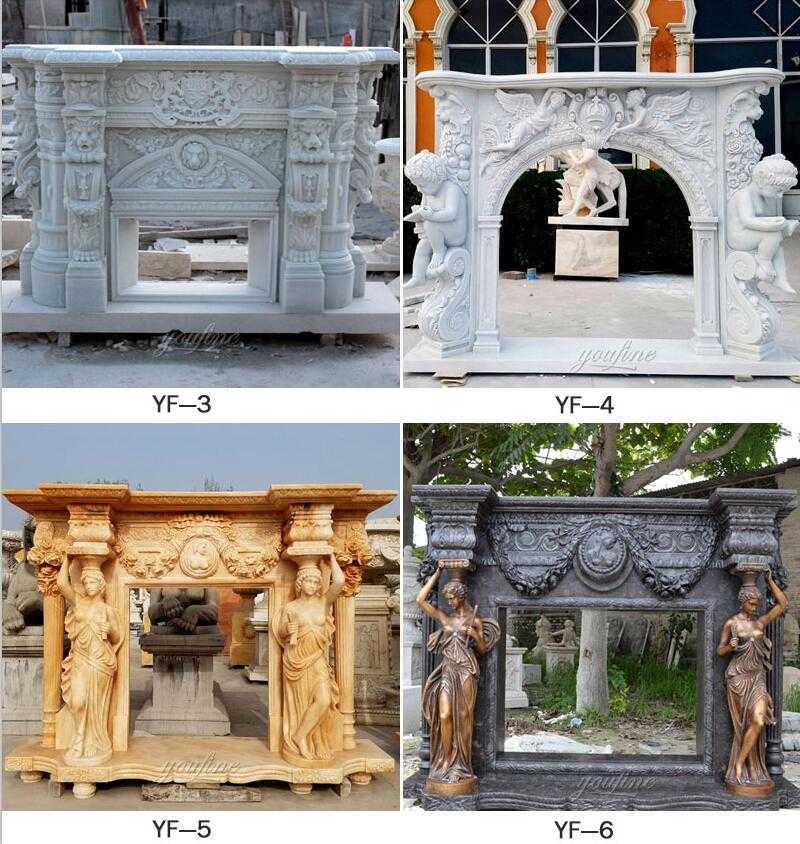 cheap marble fireplaces for sale