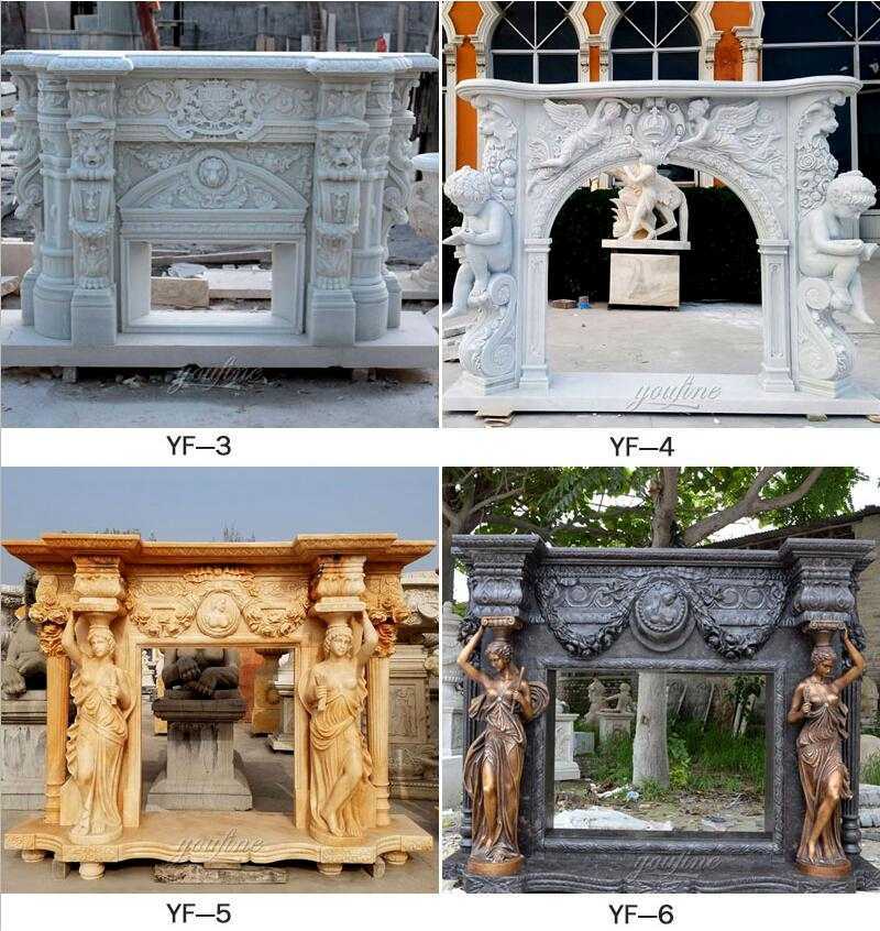 custom made marble fireplace for sale