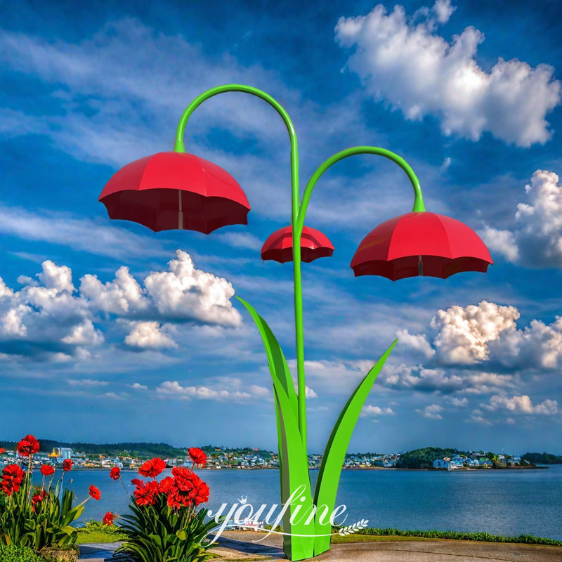 decorative umbrella sculpture for outdoor