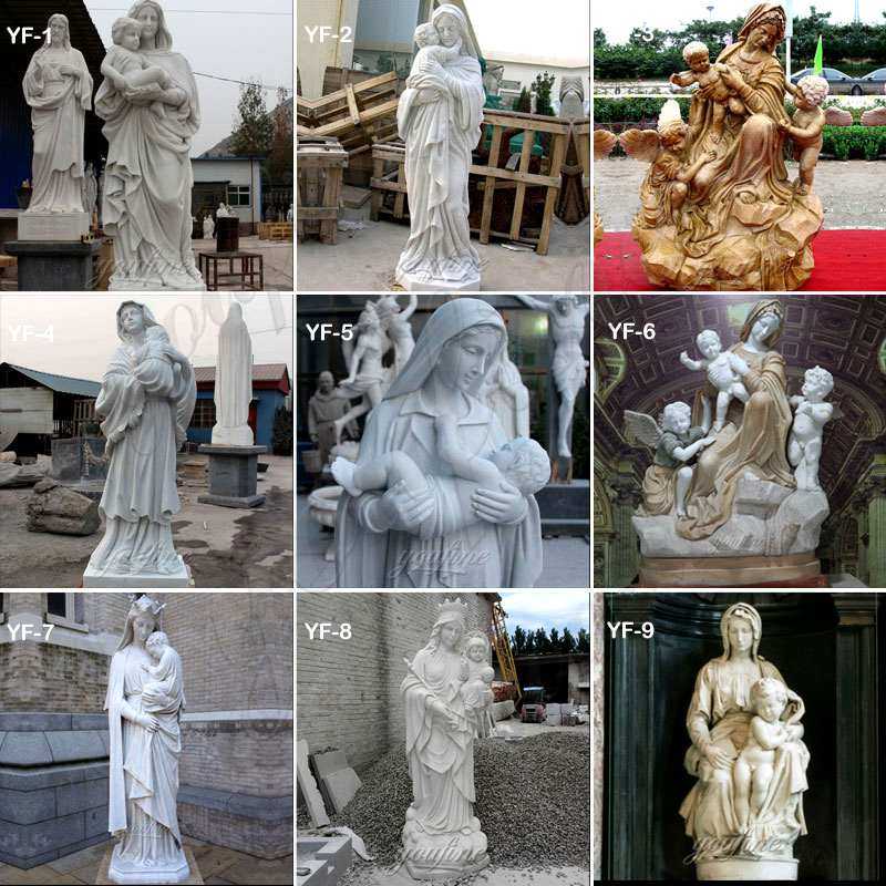 madonna and child outdoor statue