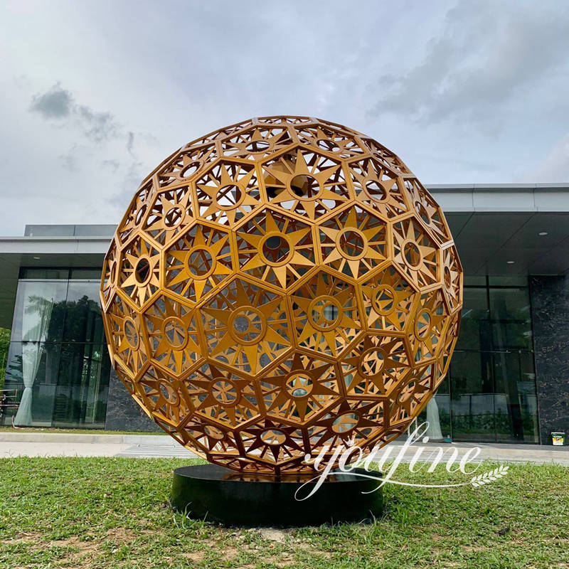 Outdoor Large Hollow Stainless Steel Ball Sculpture Supplier CSS-106