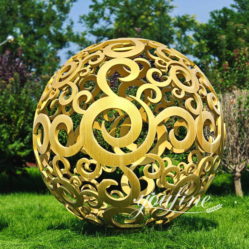 customized outdoor ball sculpture