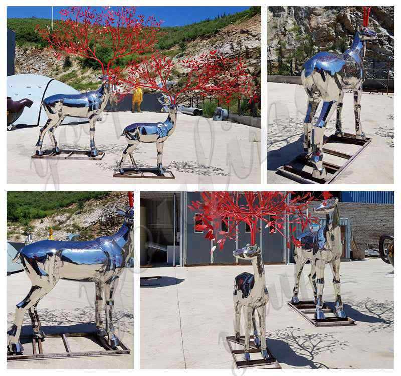 outdoor modern metal sculpture