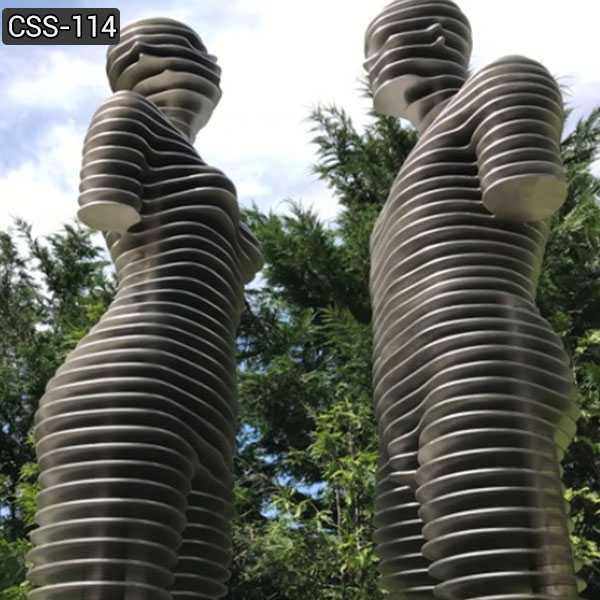 Ali and Nino Stainless Steel Sculpture for Outdoor Decor