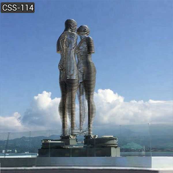 Ali and Nino Stainless Steel Sculpture