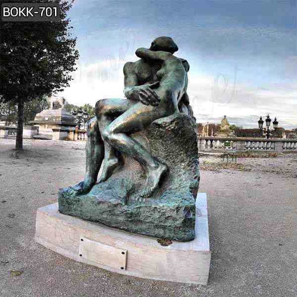 What is the Background of Auguste Rodin’s the Kiss statue?