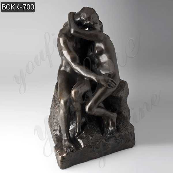 Bronze the Kiss Statue Created by Auguste Rodin