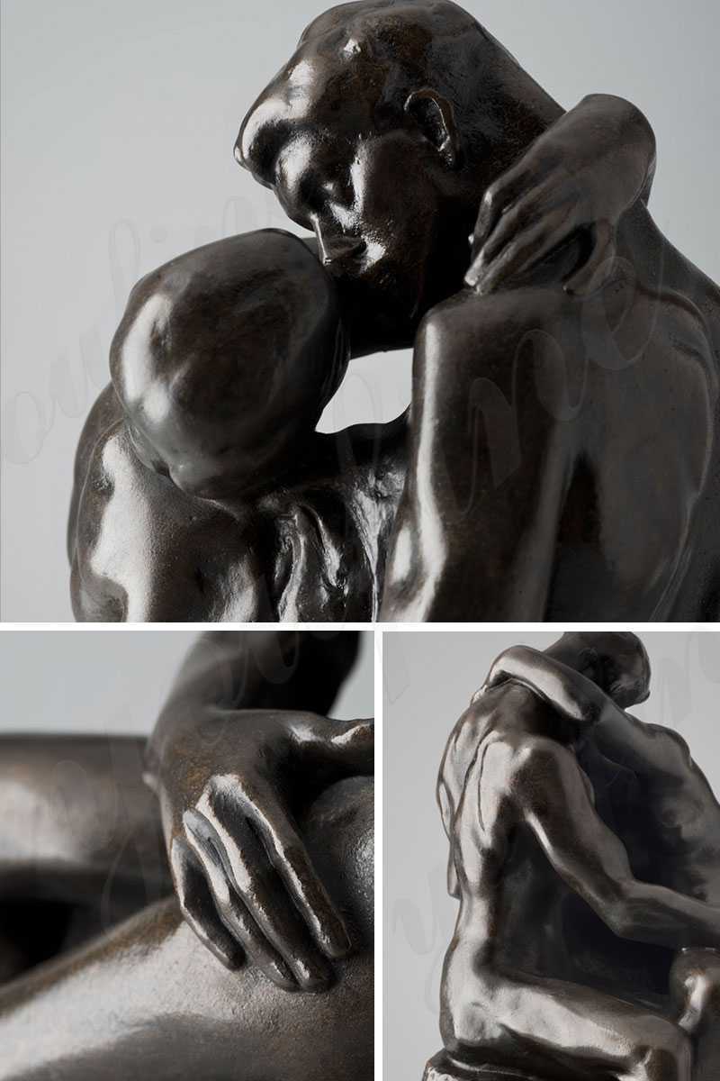 Bronze the Kiss Statue detail