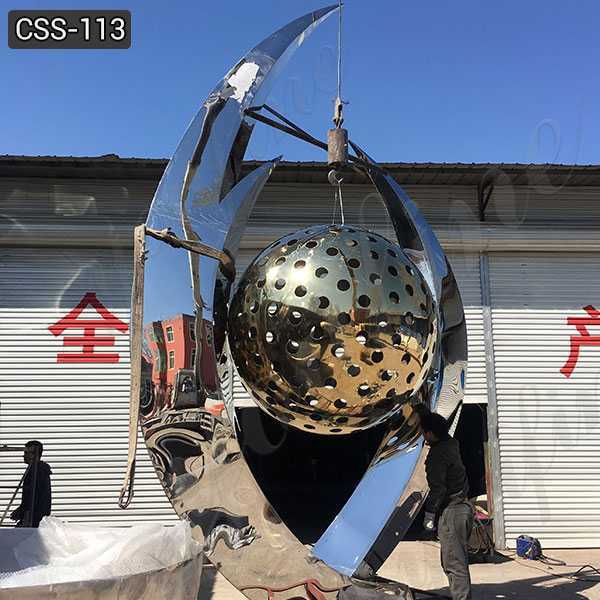 Cheap Price Large Stainless Steel Ball Sculpture for Sale