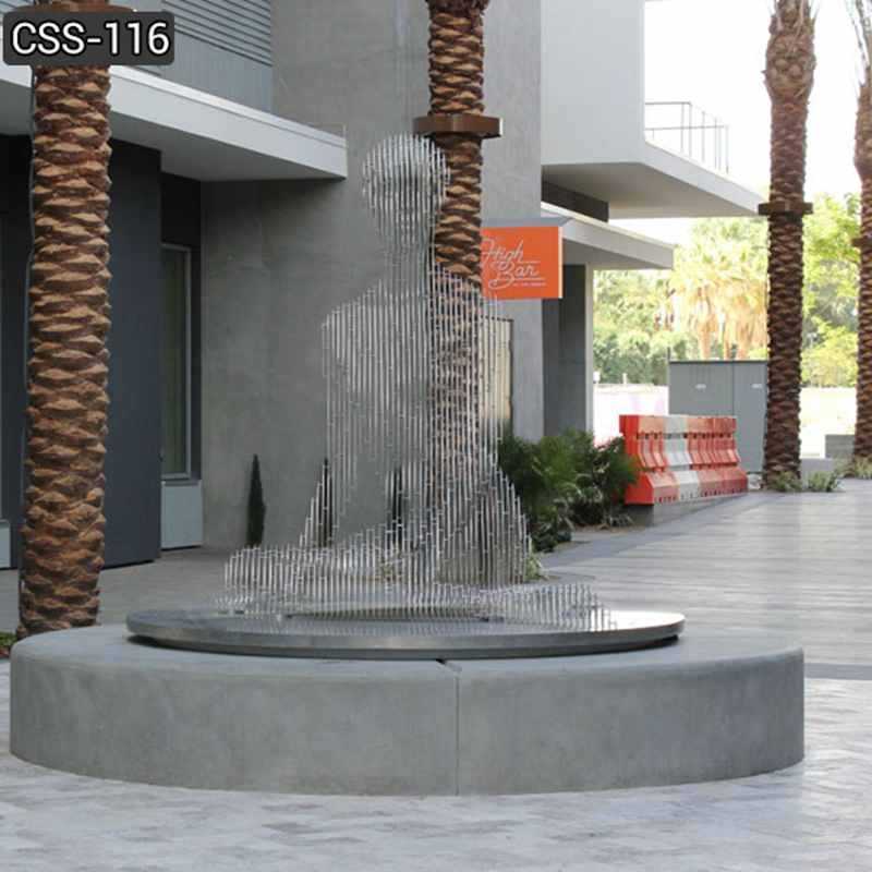 Esculturas contemporâneas de aço inoxidável para exterior Isabelle