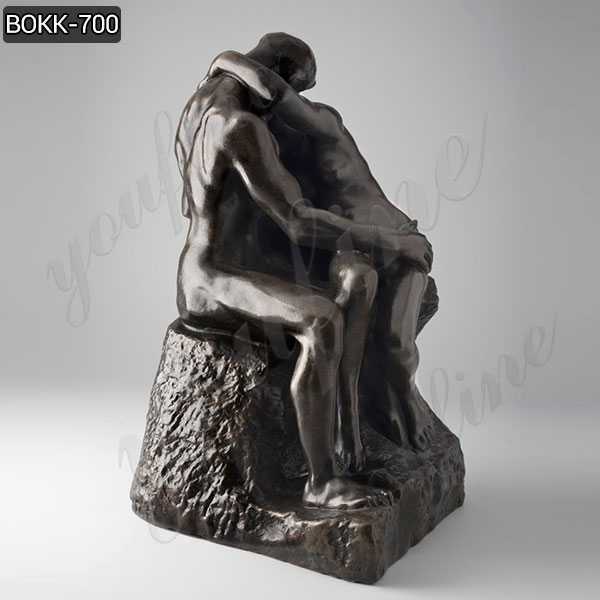 Famous Bronze the Kiss Statue Created by Auguste Rodin