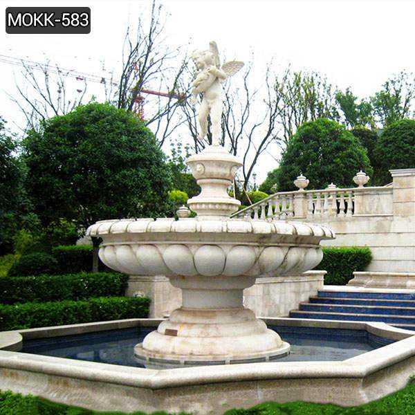 Marble Water Fountain with Little Angel Statue