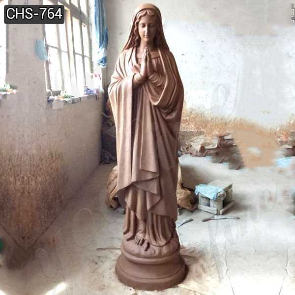 White Marble Virgin Mary Statues