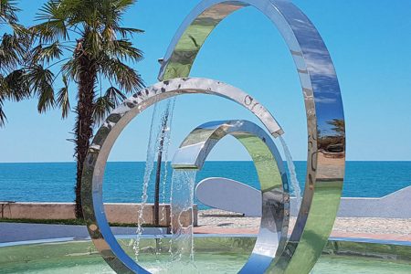 Stainless Steel Abstract Fountain for Sale CSS-119
