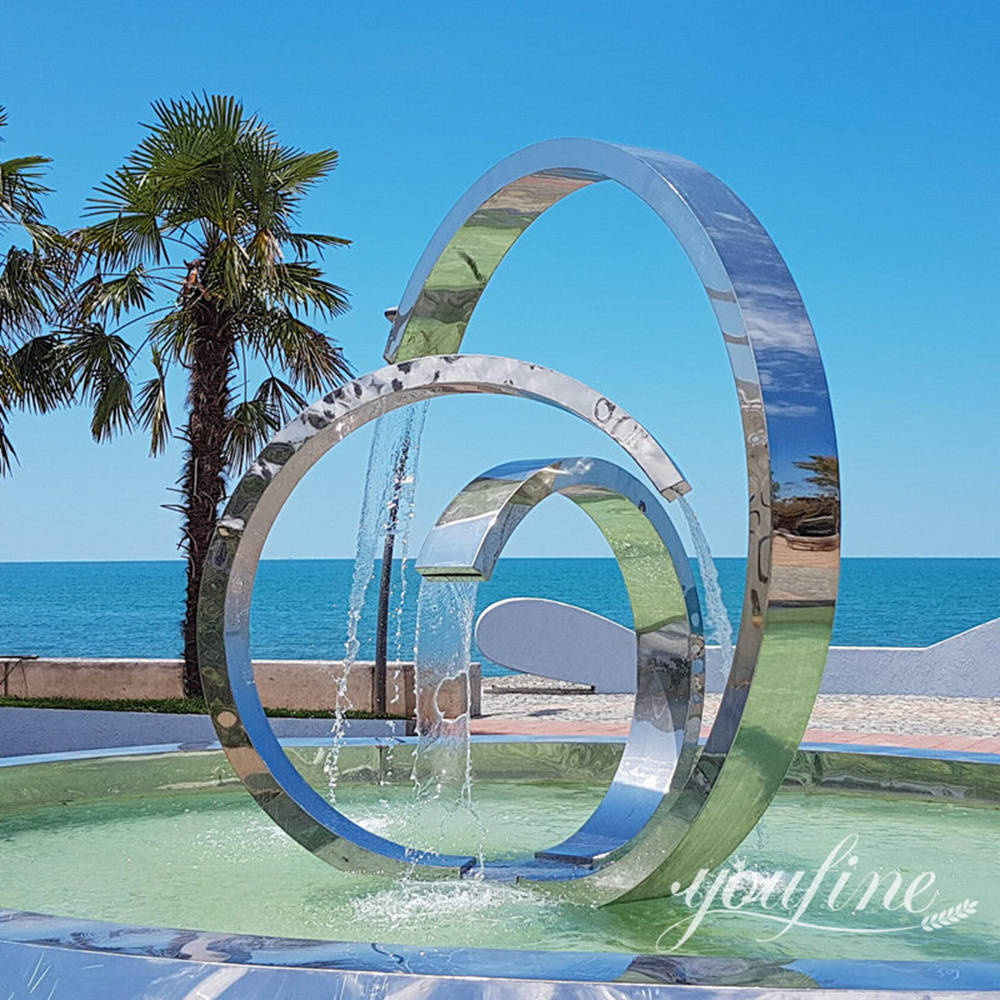 Stainless Steel Abstract Fountain for Sale CSS-119