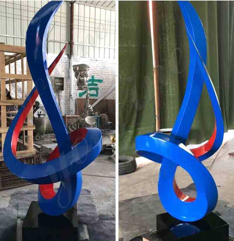 abstract steel sculptures