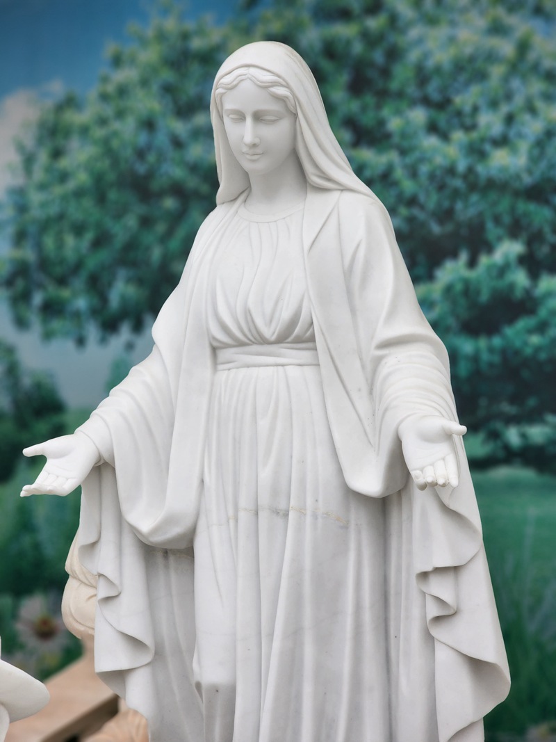 marble mary statue for church - YouFine Sculpture