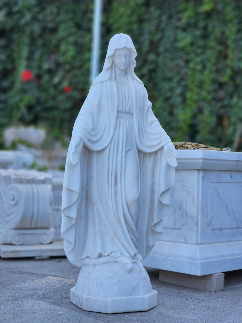 marble mary statue for church - YouFine Sculpture