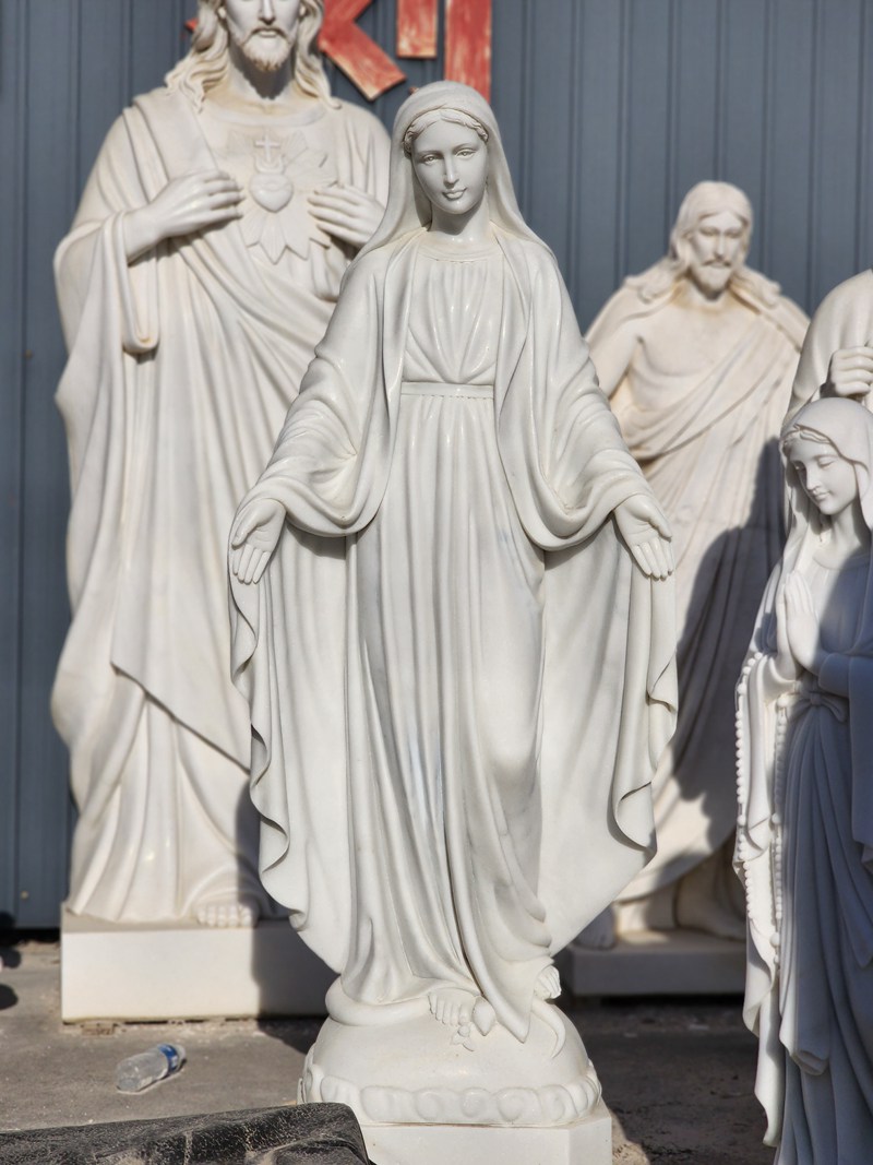 marble mary statue for church - YouFine Sculpture