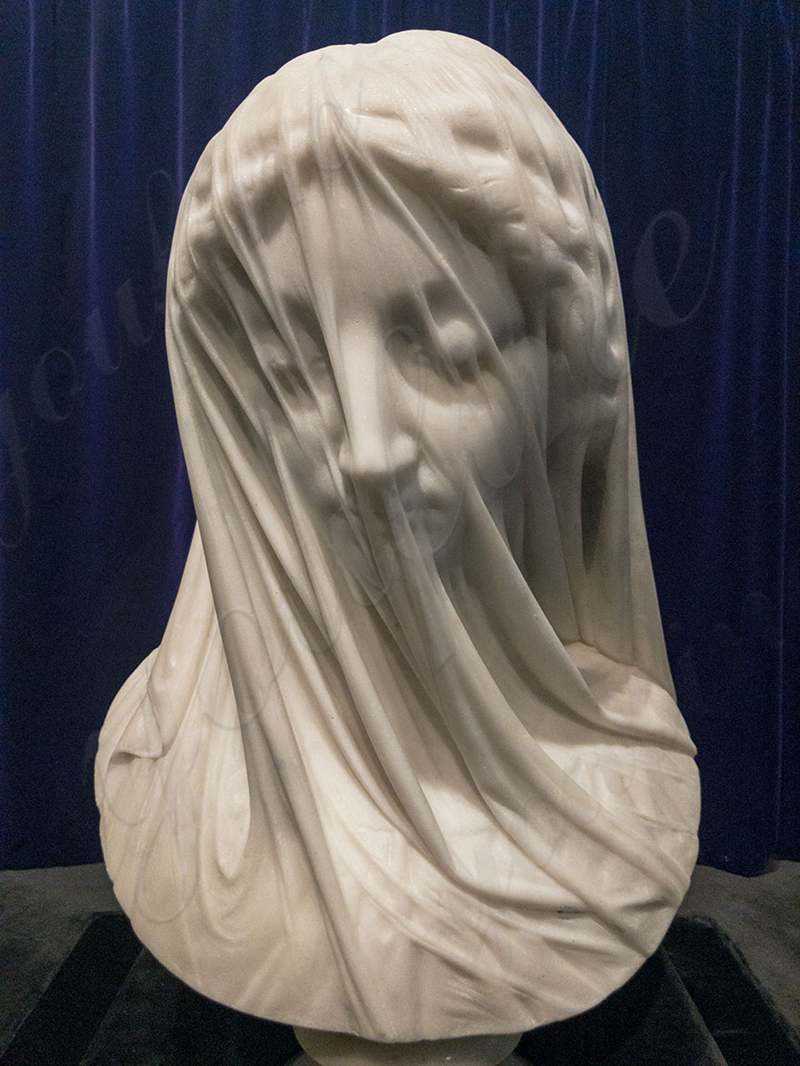 the-veiled-virgin marble statue