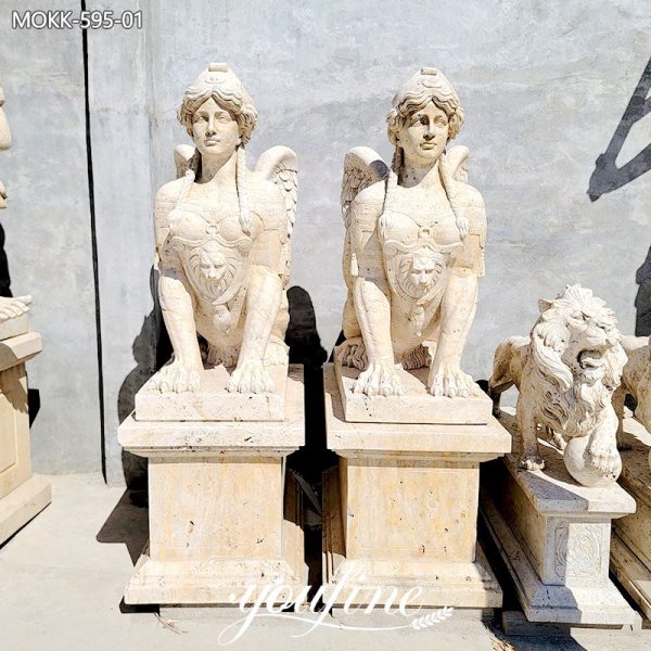 Antique-Large-Beige-Marble-Sphinx-Statues-for-European-Supplier-1