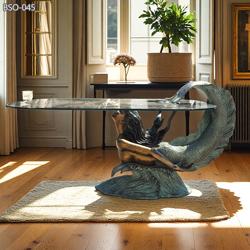 high quality Bronze Mermaid Coffee Table
