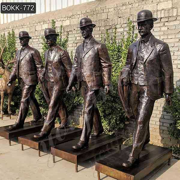 Bronze Wilbur and Orville Wright Group Sculpture