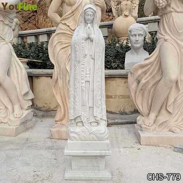 Cast Marble Holy Blessed Virgin Mother Mary Lady Statue