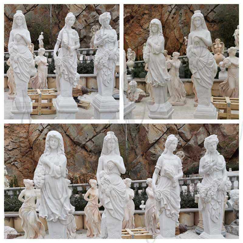 High Quality Four Seasons Marble Statues Garden Decor for Sale