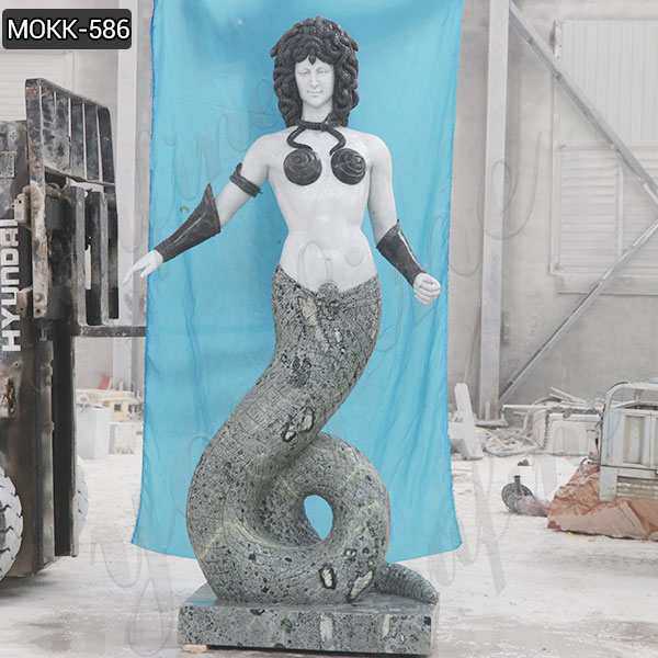 Large Greek Medusa Marble Statue for Sale