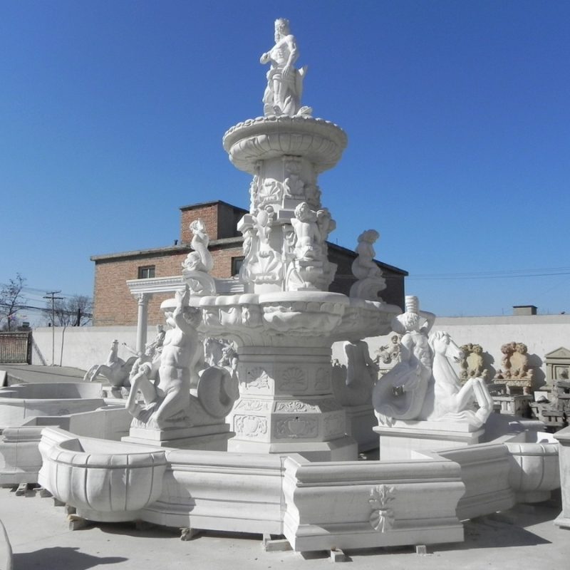 Large Poseidon Statue Fountain factory supplier