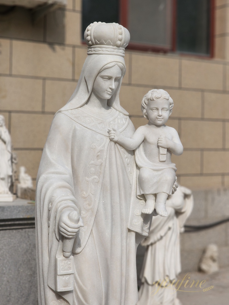 Life Size Our Lady of Mount Saint Carmel Marble Statue for Sale CHS-778 