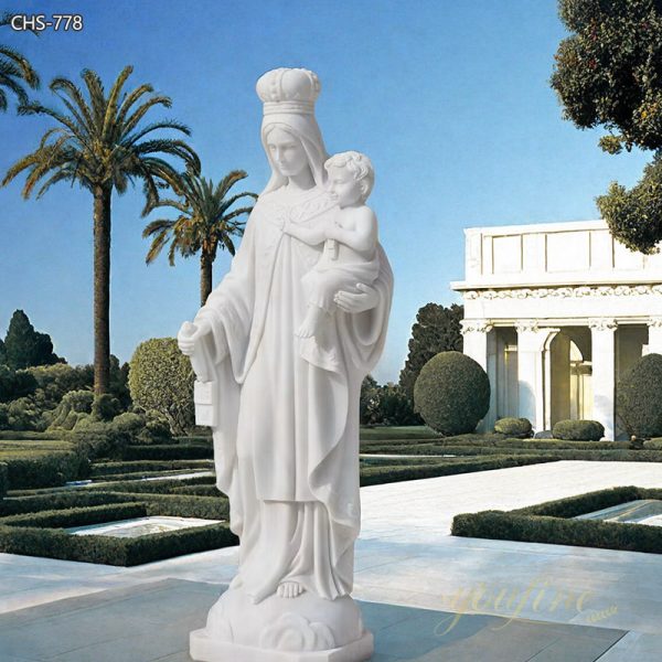 Life Size Our Lady of Mount Saint Carmel Marble Statue for Sale CHS-778
