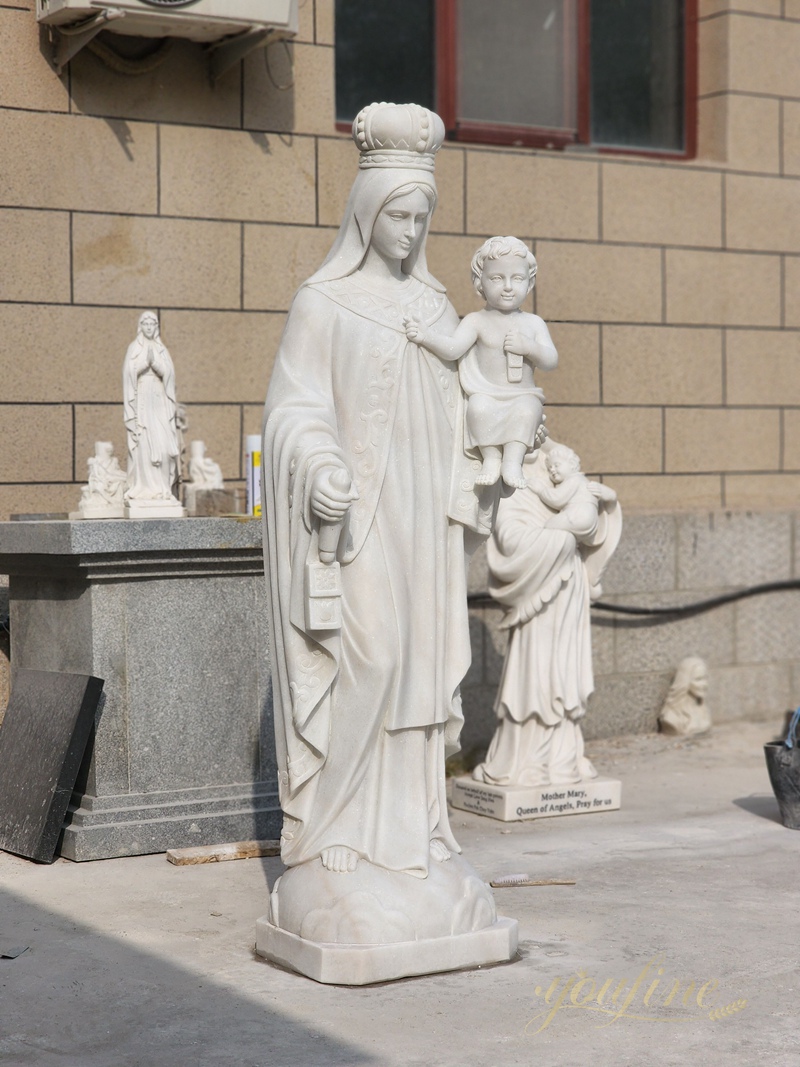 Life Size Our Lady of Mount Saint Carmel Marble Statue for Sale CHS-778 