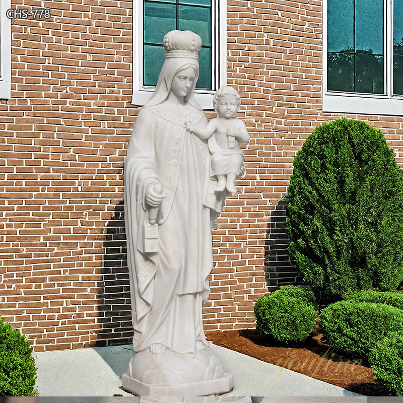 Life Size Our Lady of Mount Saint Carmel Marble Statue for Sale CHS-778