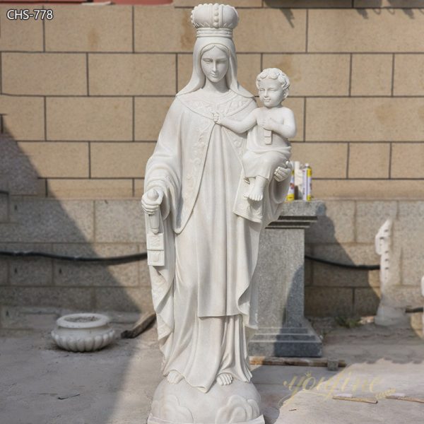 Life Size Our Lady of Mount Saint Carmel Marble Statue for Sale CHS-778
