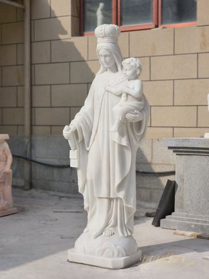 Life Size Our Lady of Mount Saint Carmel Marble Statue for Sale CHS-778 